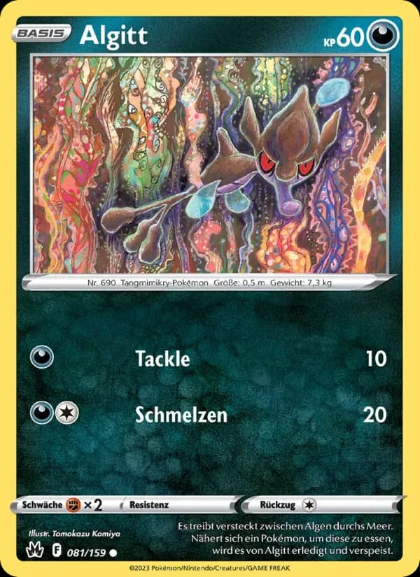 Algitt — Zenit der Könige 81 German Pokémon card