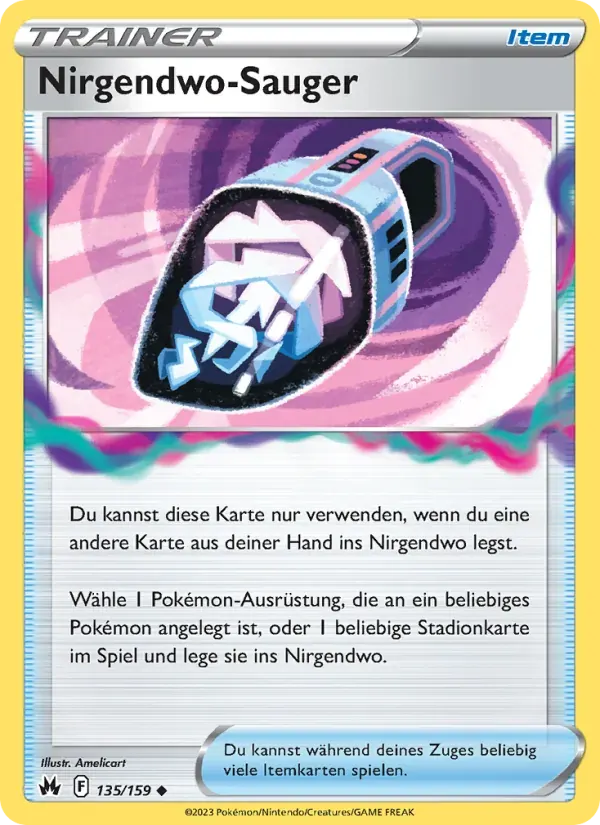 Nirgendwo-Sauger — Zenit der Könige 135 German Pokémon card