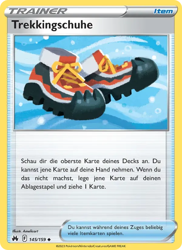 Trekkingschuhe — Zenit der Könige 145 German Pokémon card