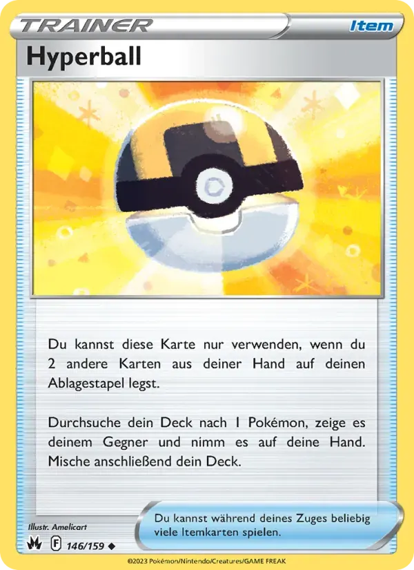 Hyperball — Zenit der Könige 146 German Pokémon card