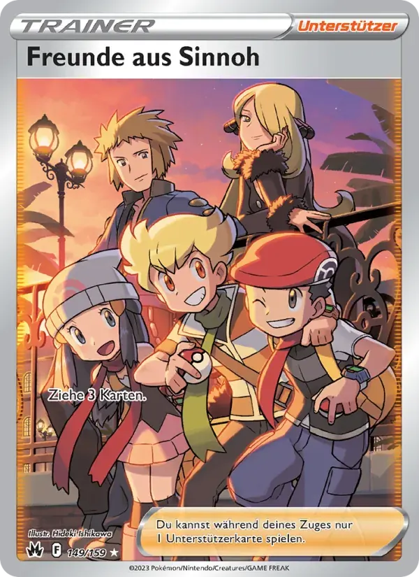 Freunde aus Sinnoh — Zenit der Könige 149 German Pokémon card