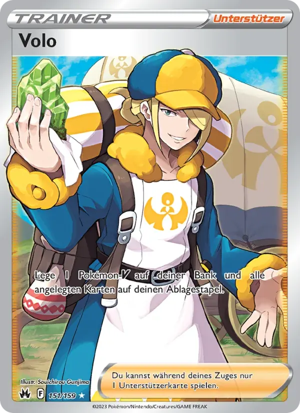 Volo — Zenit der Könige 151 German Pokémon card