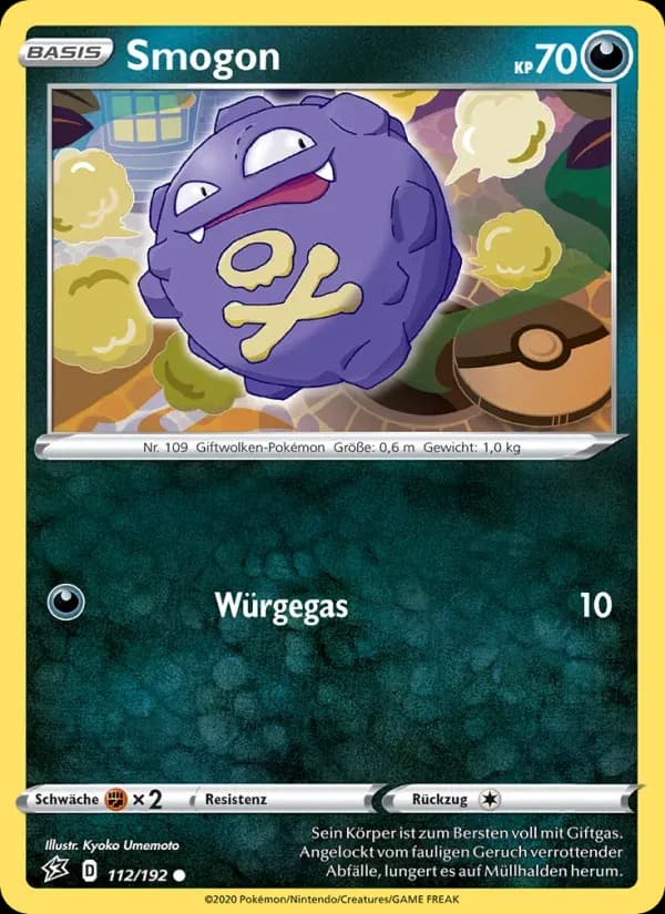 Smogon — Clash der Rebellen 112 German Pokémon card