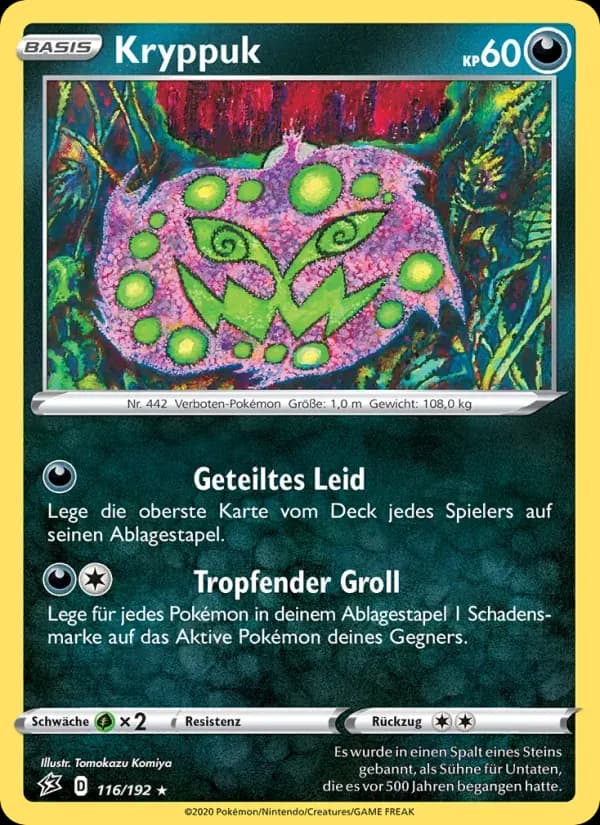 Kryppuk — Clash der Rebellen 116 German Pokémon card