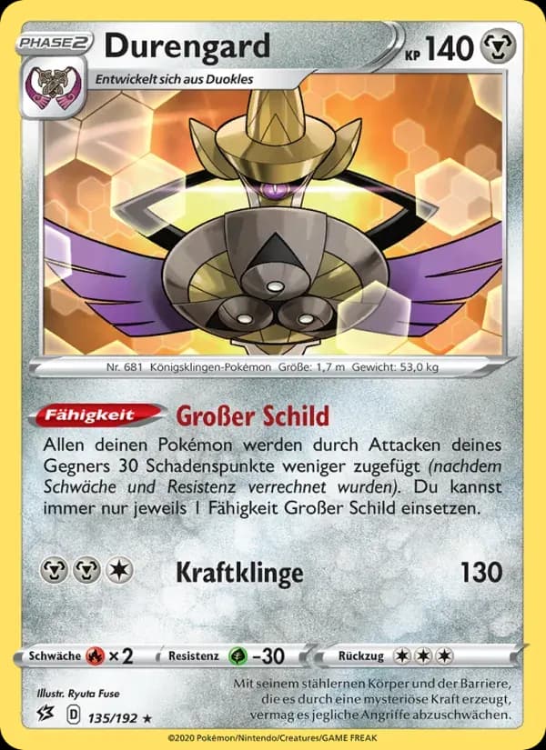 Durengard — Clash der Rebellen 135 German Pokémon card