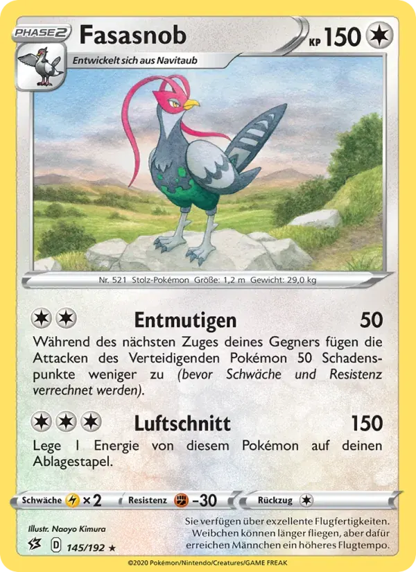 Fasasnob — Clash der Rebellen 145 German Pokémon card
