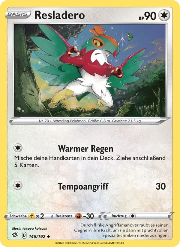 Resladero — Clash der Rebellen 148 German Pokémon card