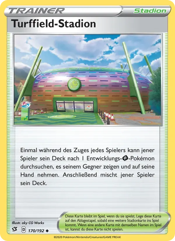 Turffield-Stadion — Clash der Rebellen 170 German Pokémon card