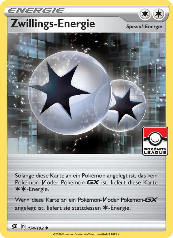 Zwillings-Energie — Clash der Rebellen 174 German Pokémon card