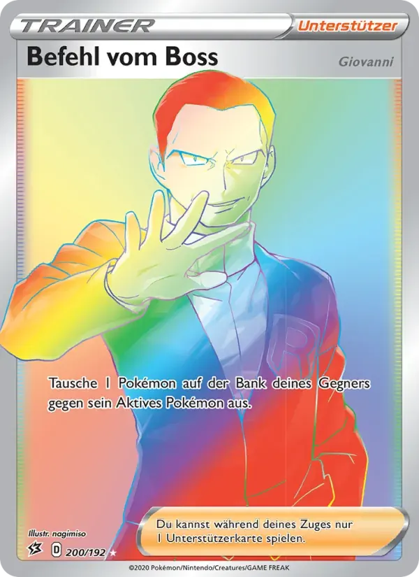 Befehl vom Boss — Clash der Rebellen 200 German Pokémon card