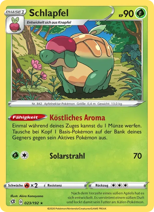 Schlapfel — Clash der Rebellen 23 German Pokémon card