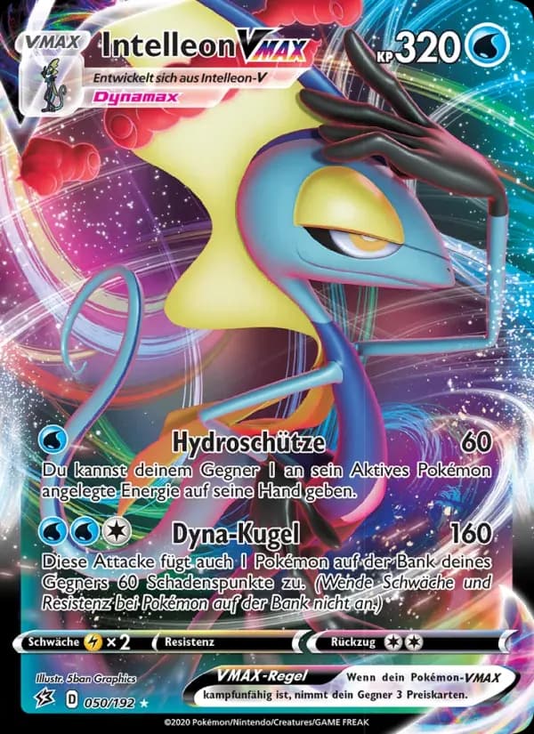 Intelleon VMAX — Clash der Rebellen 50 German Pokémon card
