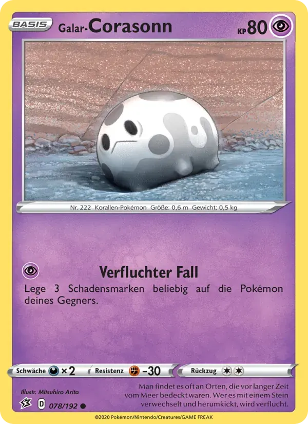 Galar-Corasonn — Clash der Rebellen 78 German Pokémon card