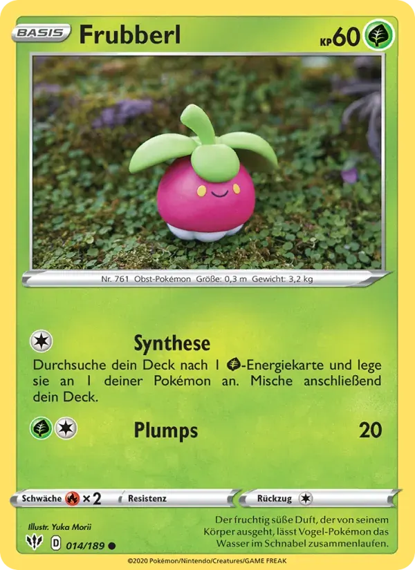 Frubberl — Flammende Finsternis 14 German Pokémon card