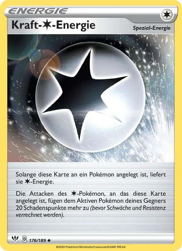 Kraft-Colorless-Energie — Flammende Finsternis 176 German Pokémon card