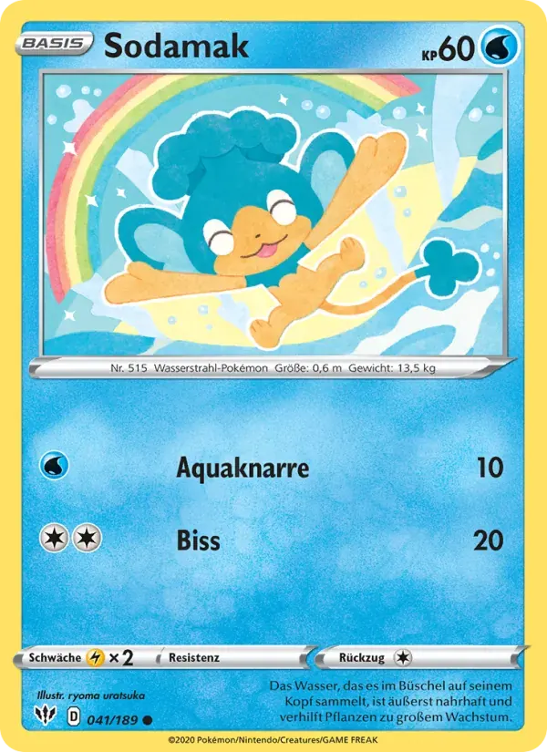 Sodamak — Flammende Finsternis 41 German Pokémon card