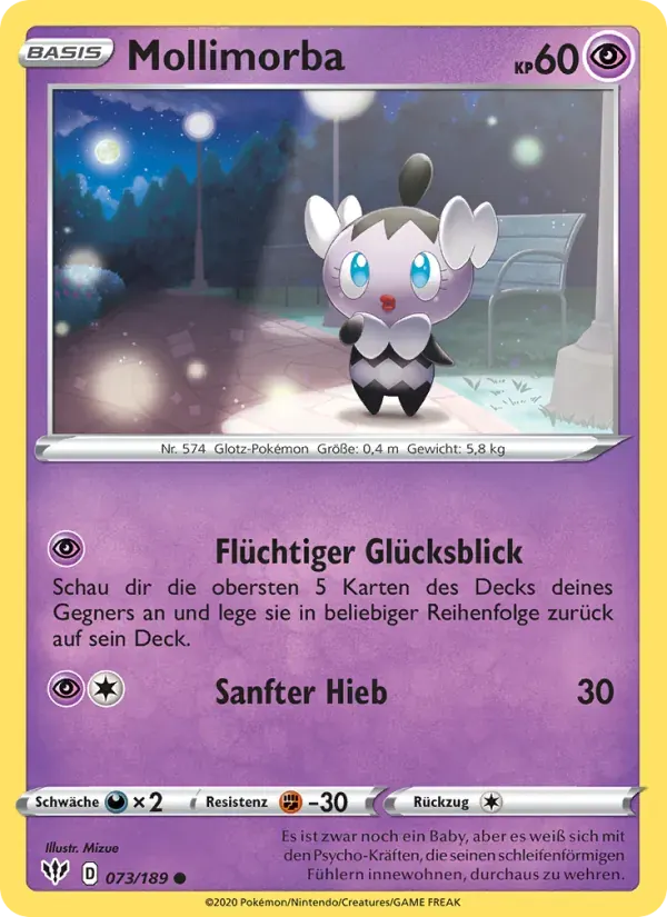 Mollimorba — Flammende Finsternis 73 German Pokémon card