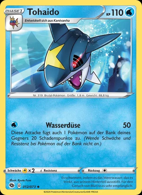 Tohaido — Weg des Champs 12 German Pokémon card