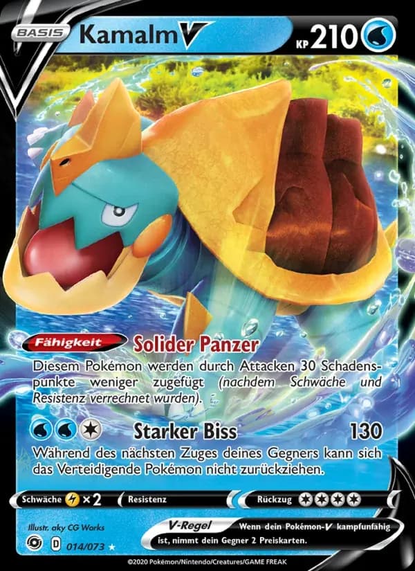 Kamalm V — Weg des Champs 14 German Pokémon card