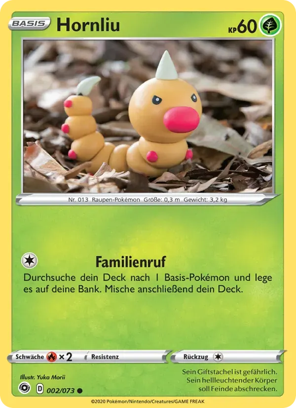 Hornliu — Weg des Champs 2 German Pokémon card