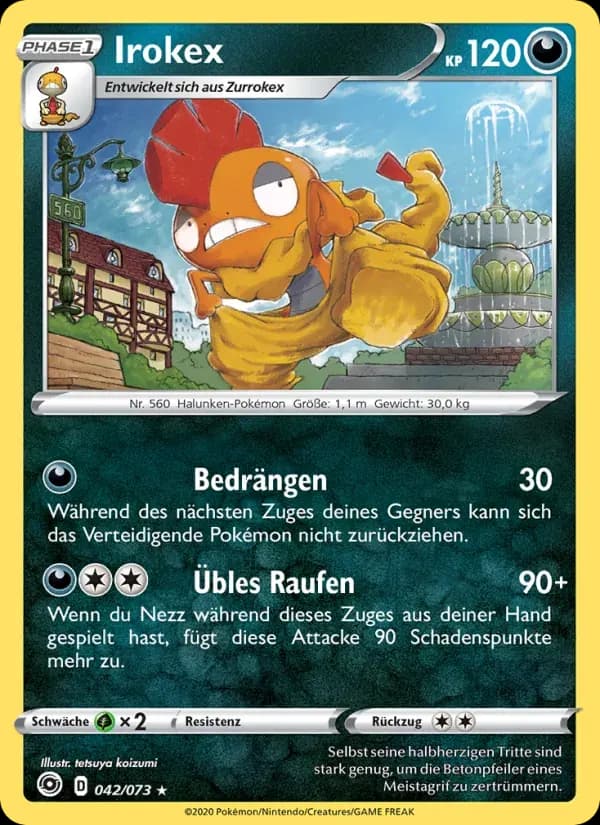 Irokex — Weg des Champs 42 German Pokémon card