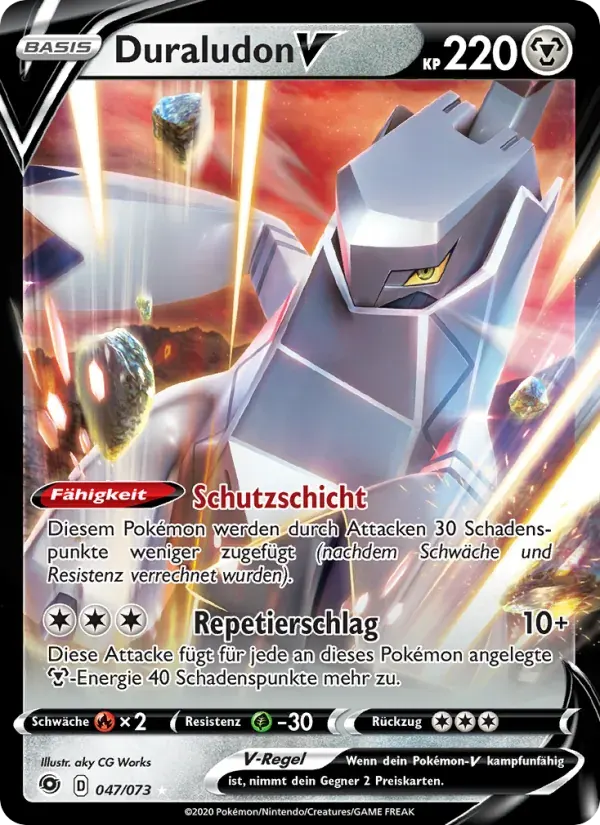 Duraludon V — Weg des Champs 47 German Pokémon card
