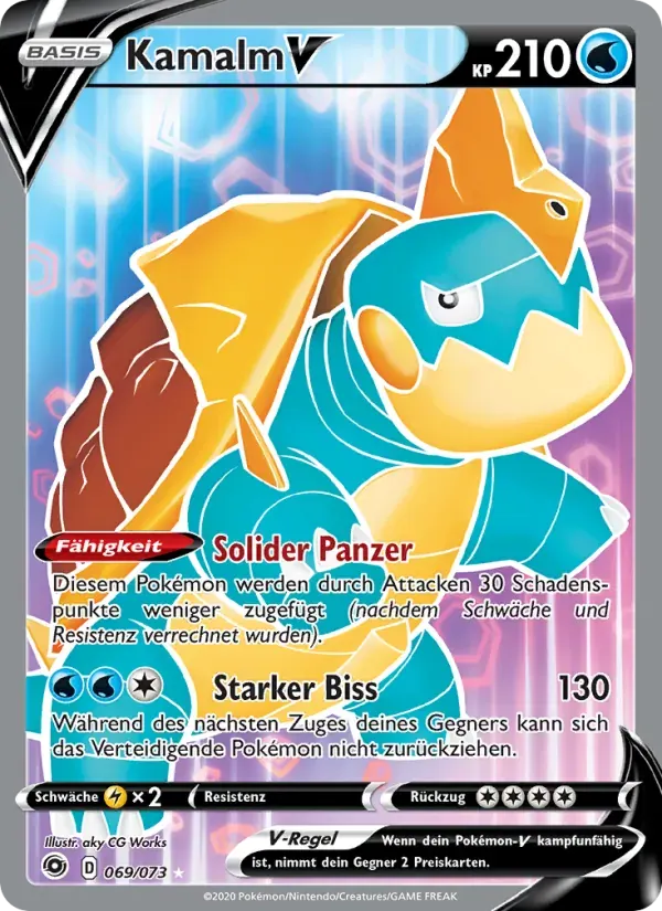 Kamalm V — Weg des Champs 69 German Pokémon card