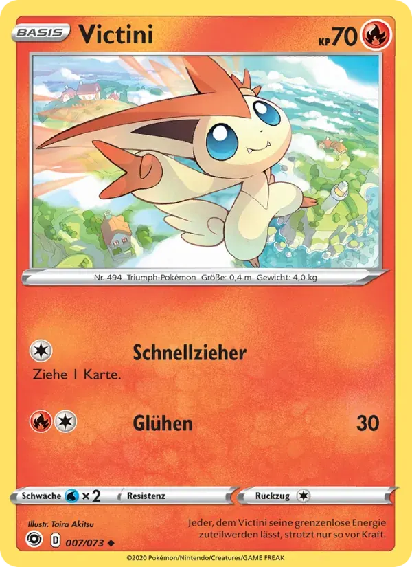 Victini — Weg des Champs 7 German Pokémon card