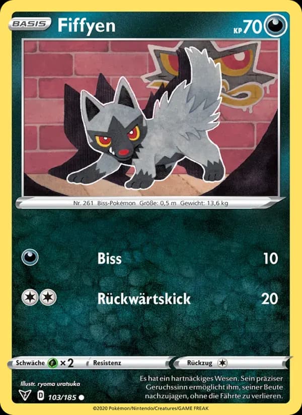 Fiffyen — Farbenschock 103 German Pokémon card