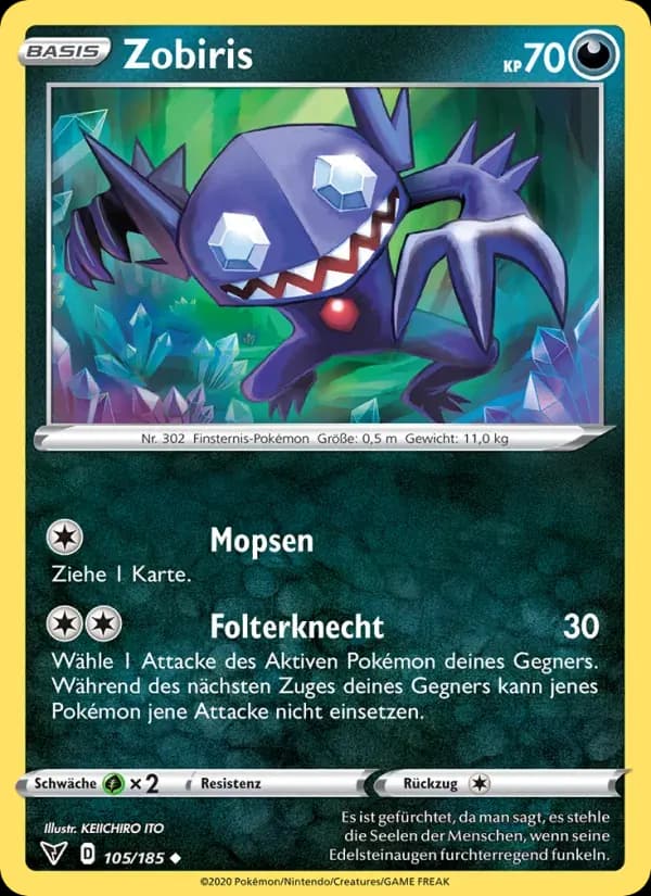 Zobiris — Farbenschock 105 German Pokémon card