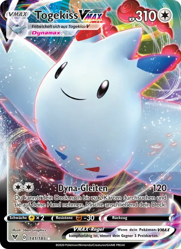Togekiss VMAX — Farbenschock 141 German Pokémon card