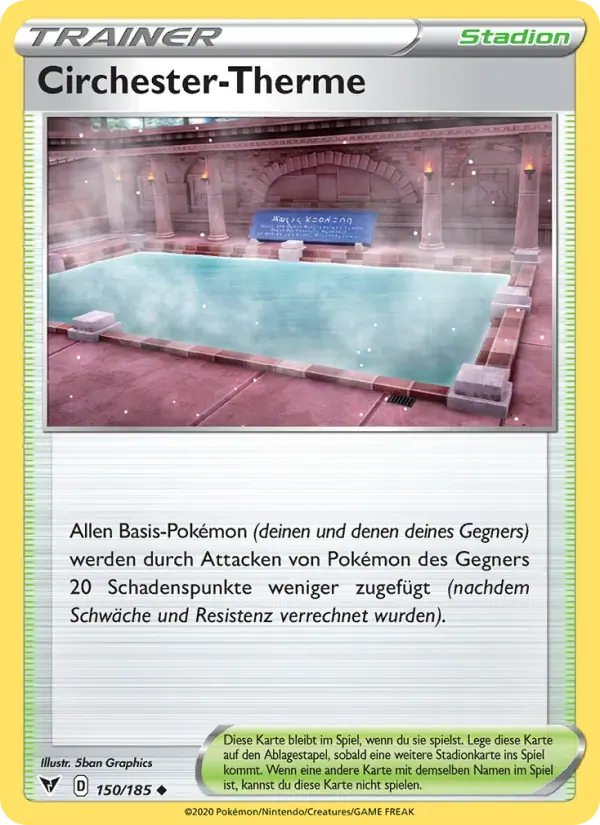Circhester-Therme — Farbenschock 150 German Pokémon card