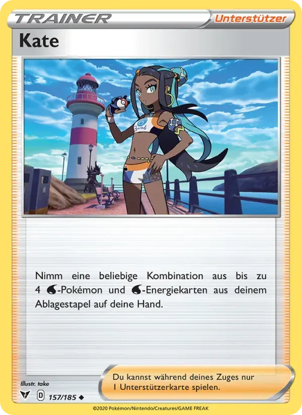 Kate — Farbenschock 157 German Pokémon card