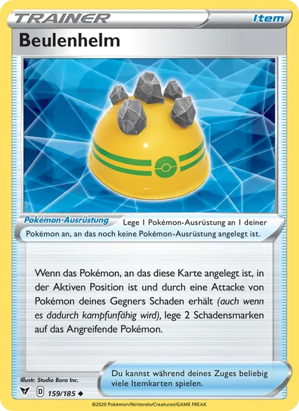 Beulenhelm — Farbenschock 159 German Pokémon card