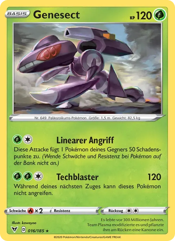 Genesect — Farbenschock 16 German Pokémon card