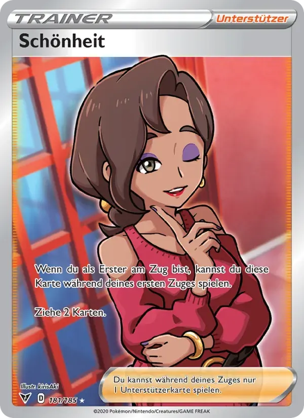 Schönheit — Farbenschock 181 German Pokémon card