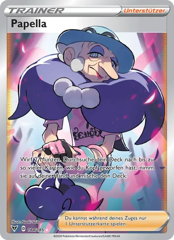 Papella — Farbenschock 184 German Pokémon card