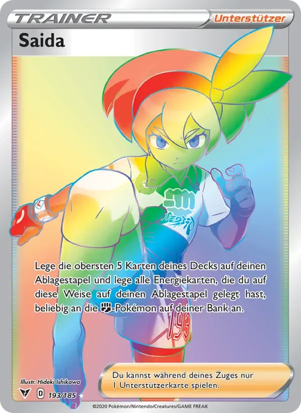 Saida — Farbenschock 193 German Pokémon card