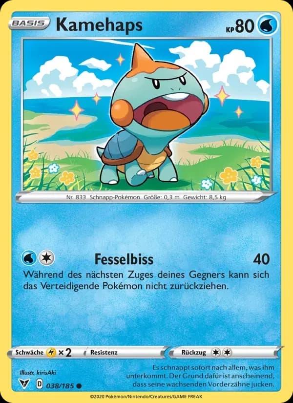 Kamehaps — Farbenschock 38 German Pokémon card