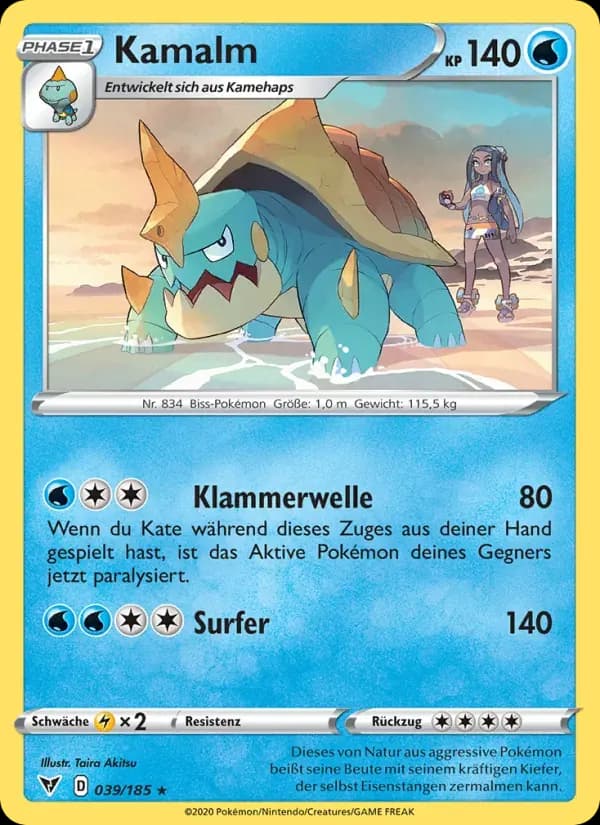 Kamalm — Farbenschock 39 German Pokémon card