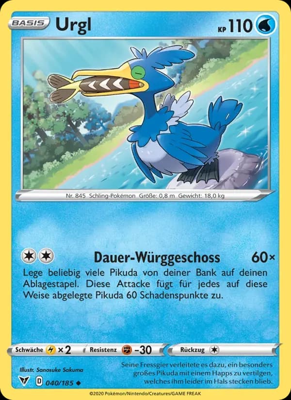 Urgl — Farbenschock 40 German Pokémon card