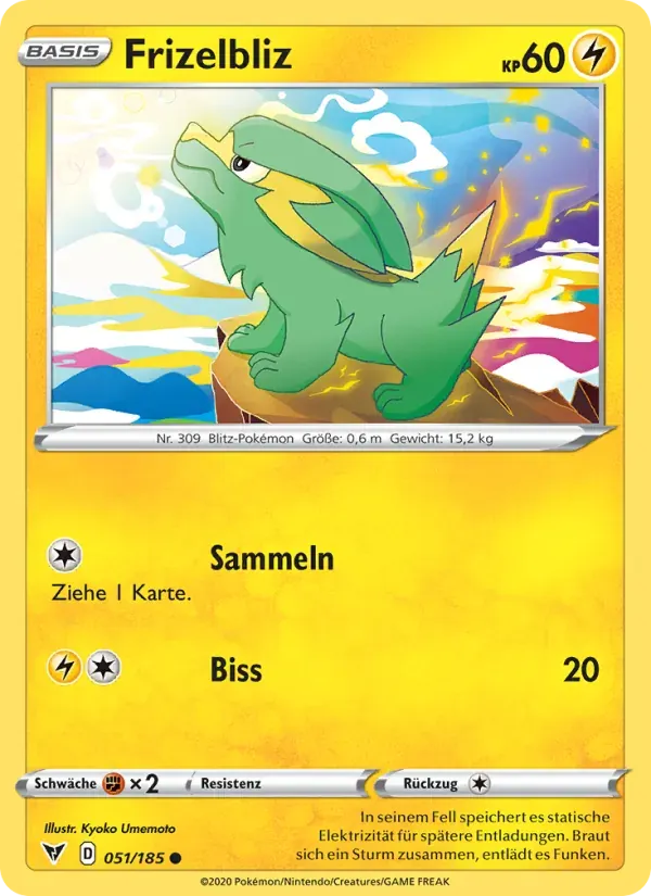 Frizelbliz — Farbenschock 51 German Pokémon card
