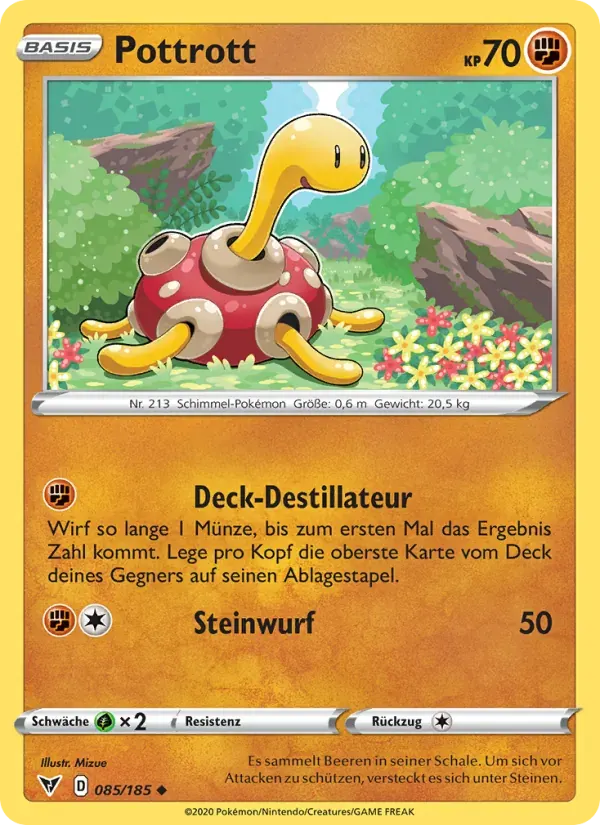 Pottrott — Farbenschock 85 German Pokémon card