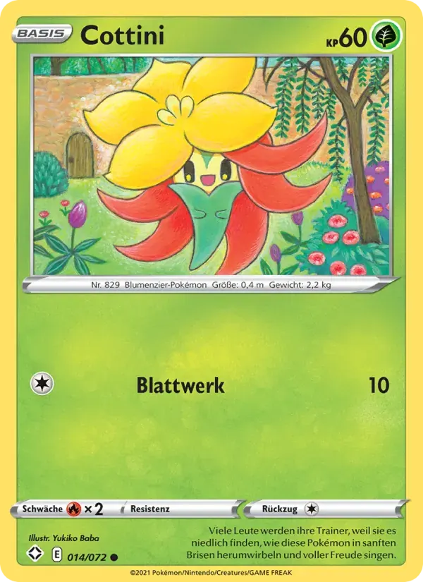 Cottini — Glänzendes Schicksal 14 German Pokémon card