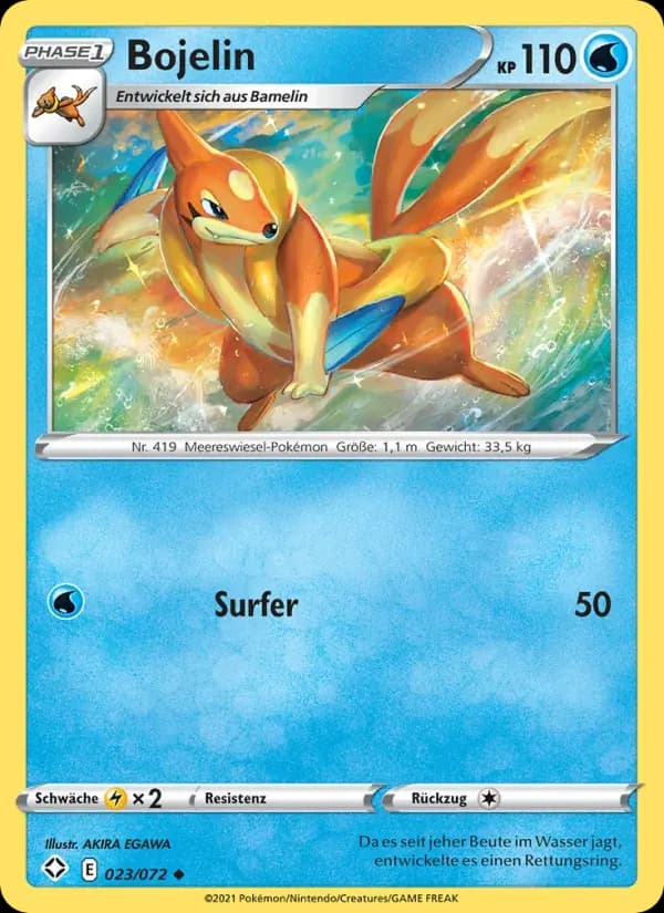 Bojelin — Glänzendes Schicksal 23 German Pokémon card