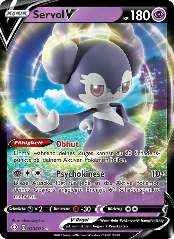 Servol V — Glänzendes Schicksal 39 German Pokémon card