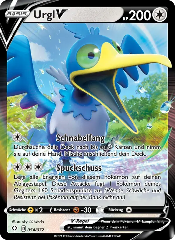 Urgl V — Glänzendes Schicksal 54 German Pokémon card