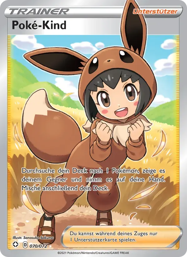 Poké-Kind — Glänzendes Schicksal 70 German Pokémon card