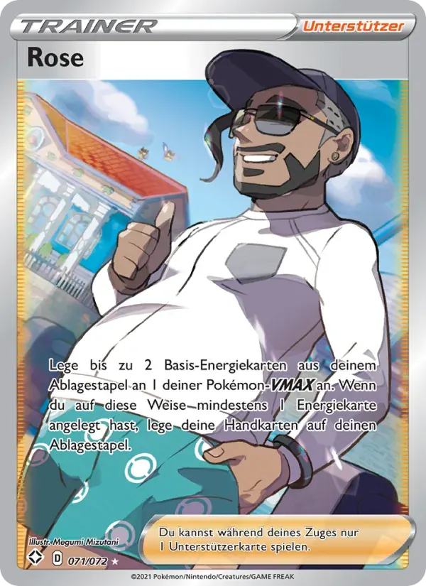 Rose — Glänzendes Schicksal 71 German Pokémon card