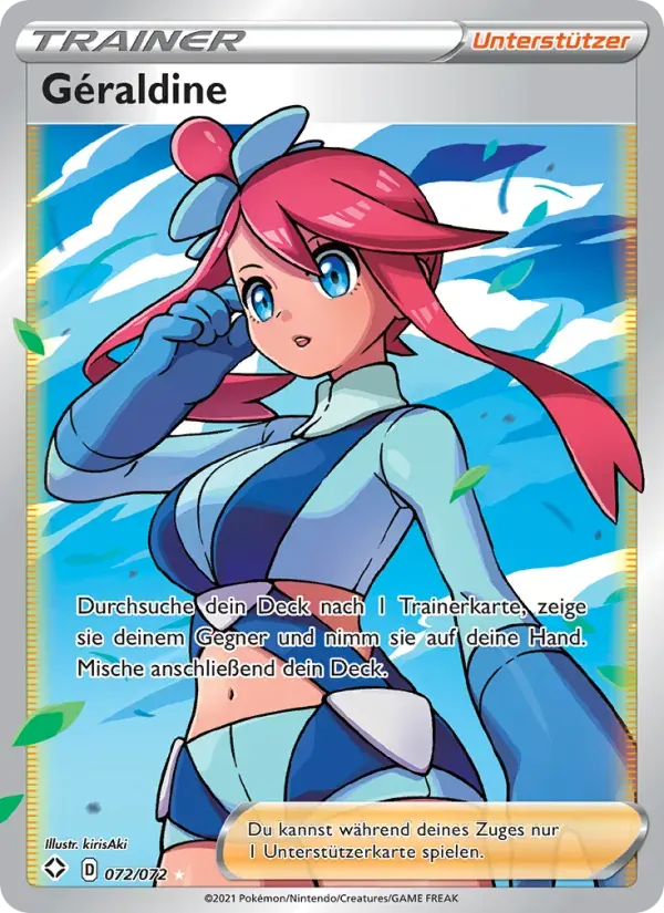 Géraldine — Glänzendes Schicksal 72 German Pokémon card